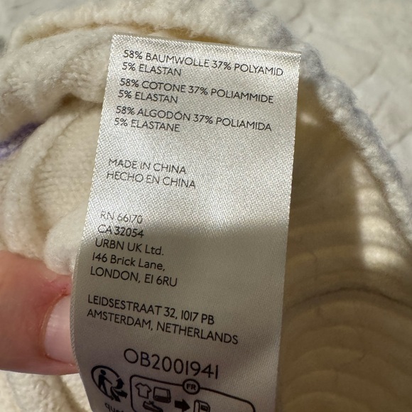 ONLY 1 LEFT! Free people soft / oversized SWEATER 🩷🤍 XS GREAT QUALITY - Picture 9 of 9